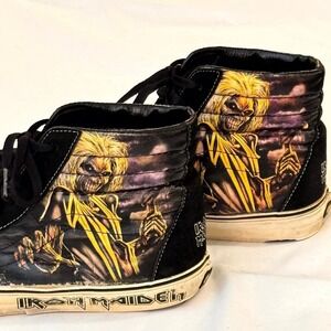 Vans Iron Maiden Sk8-Hi "Killers" 2005 Eddie Collab US 13 Rare Vintage Sneakers